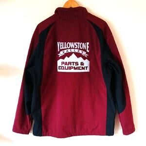 Men's Work Coat Yellowstone Valley Parts And Equipment Full Zip Jacket